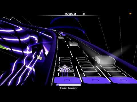 Audiosurf - Darude "Sandstorm" (HD 720p)