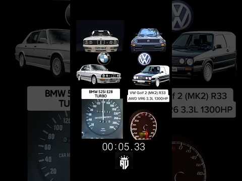 Thumbnail for 1000 HP BMW E28 vs 1300 HP Golf mk 2#drag #acceleration #f1 #race #bmw by BMW E28