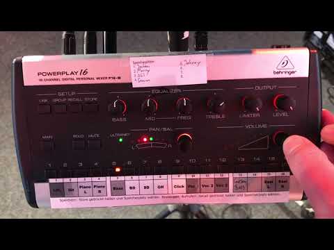 Behringer Powerplay P16 Personal Mixer Vorteile und Benutzung