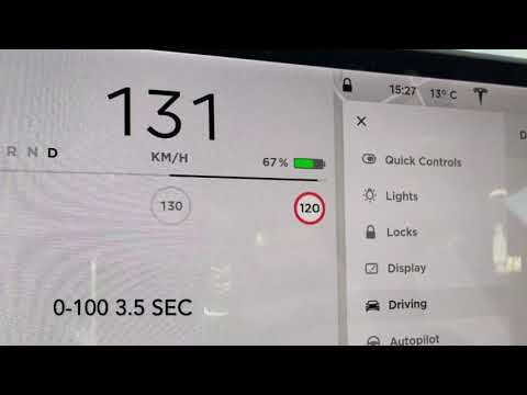 Tesla Model 3 Performance Acceleration 0-100, 0-200, 2020 MODEL