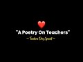 A Poetry For Every Teacher ❤️ | Teachers Day Special | 5 September | Hindi Poetry | KKSB