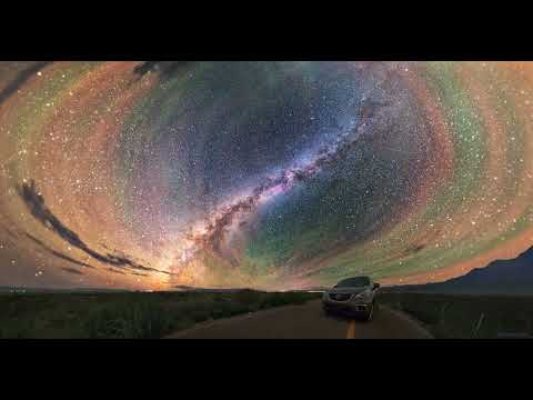 Colorful Airglow Bands Surround Milky Way #shorts