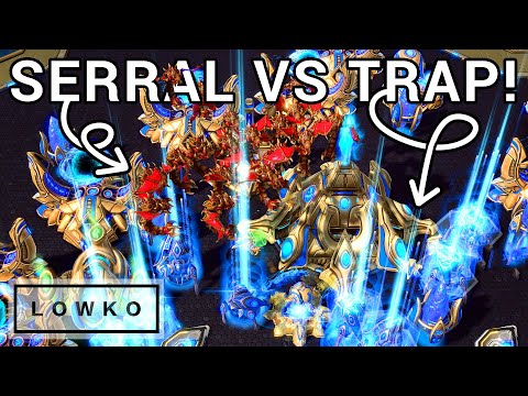 StarCraft 2: NON-STOP Protoss Aggression! (Serral vs Trap)