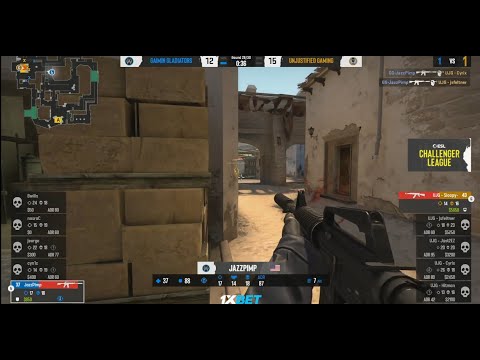 JazzPimp 1v3 Clutch | ESL Challengers | GAIMIN GLADIATORS vs UNJUSTIFIED GAMING
