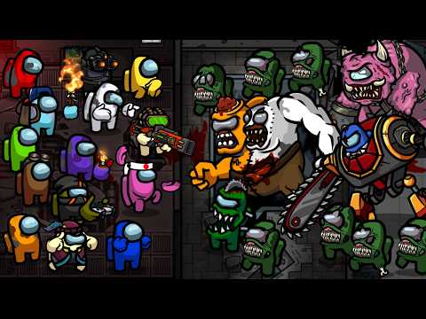 TOP 25 BEST Boss Fights - Among Us Zombie - Animation