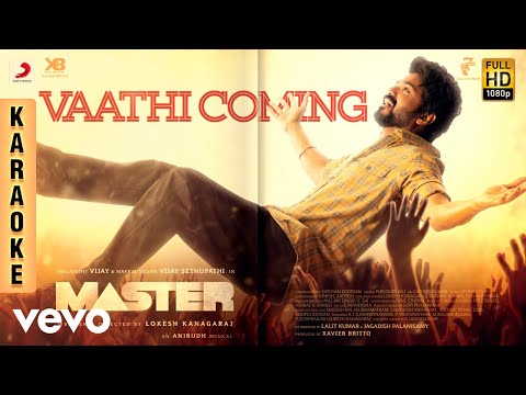Master – Vaathi Coming Karaoke | Thalapathy Vijay | Anirudh Ravichander