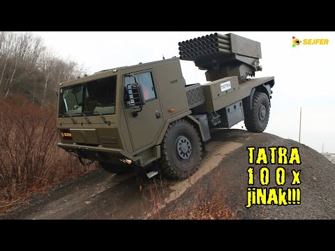 TATRA 100x jinak!!! Raketomet BM-21 MT 4x4 na podvozku TATRA 815-7 na testech!