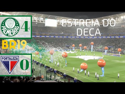 PALMEIRAS 4 x 0 FORTALEZA - ESTREIA NO CAMPEONATO - BR19