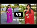Pujarthi VS MimiSuparna Saree Expression HD VIDEO Saree Lover Sareelovers