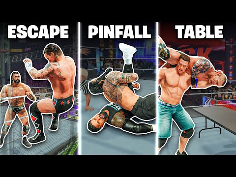 I Won A Match By Every Method In WWE 2K24!