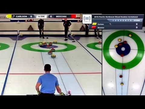 Curling Champions Tour, PNW Mixed Doubles, Round Robin, McLean/Carlson vs. Calcagno/Meechai
