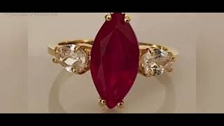 Letest fancy Ruby ring💍designs