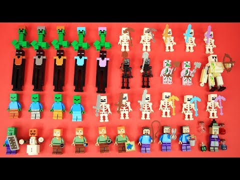 All LEGO Minecraft Armor, Tools & Weapons Collection