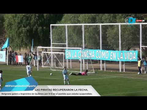 Belgrano 9-0 Argentino de Quilmes| Primera B del Fútbol Femenino de AFA
