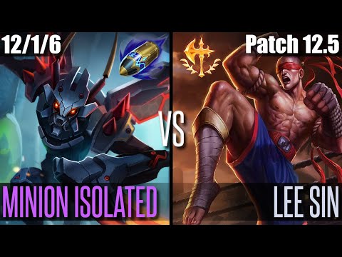 MINION ISOLATED KHA'ZIX vs LEE SIN | KOREA MASTERS | Patch 12.5
