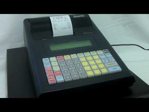 Sam4S ER-230M Cash Register Instructions How To Switch The Till Receipt On Or off