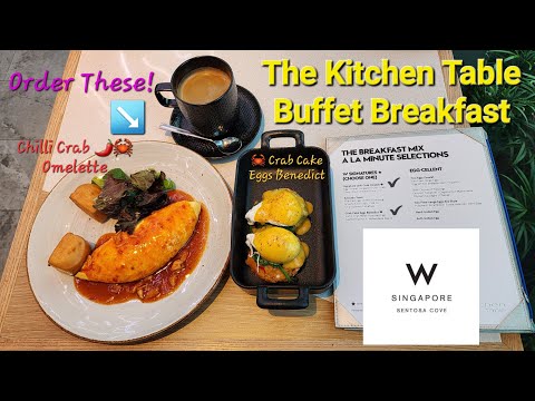 The Kitchen Table Buffet de café da manhã W Singapore Sentosa Cove e Saia Pastry Marriott Bonvoy