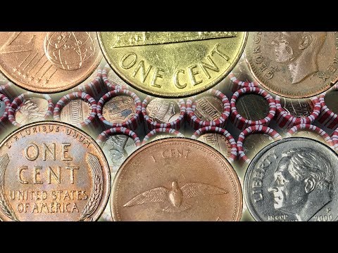 ULTIMATE VARIETY BOX - UNC + Gold + More - Crazy $25 Penny Coin Roll Hunt
