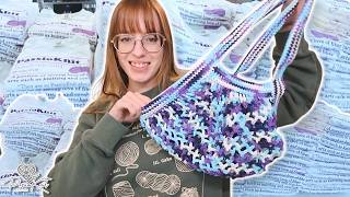 Crocheting Bags and Folding T-Shirts | PassioKnit Vlog