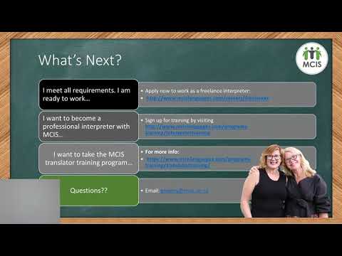 Translator and Interpreter Information Session - YouTube