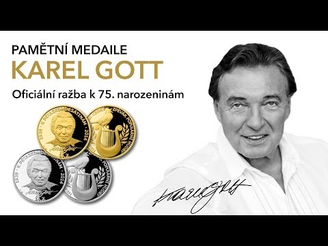 Karel Gott - záznam přímého přenosu slavnostní ražby pamětní medaile