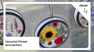 Upcycled Flower Suncatchers