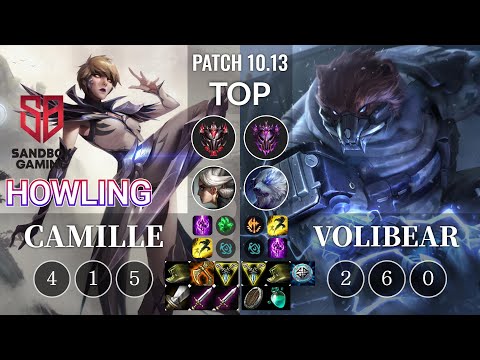 SB Howling Camille vs Volibear Top - KR Patch 10.13