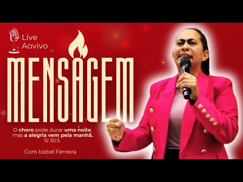 24/12/2024 - PREGAÇÃO COM  IZABEL FERREIRA | EZEQUIEL 37:1