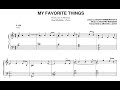Brad Mehldau - My Favorite Things - Transcription