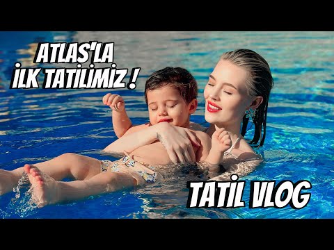ATLAS İLE İLK TATİLİMİZ!! / 24 SAAT BİZİMLESİN! Tatil vlog askimmm 🏖️🐚💖