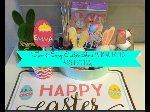 Fun and Easy Easter Ideas (Kids Activities & table name tags) Video