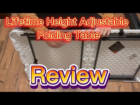 Lifetime Height Adjustable Folding Table Review