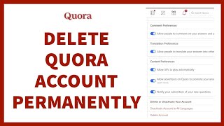 How To Delete Quora Account Permanently? Close Quora Account From Mobile | quora.com Login |