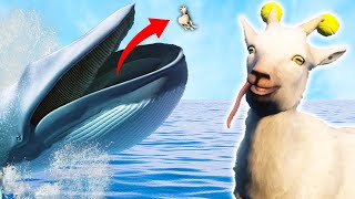 I GOT SWALLOWED BY A WHALE?! (Goat Simulator 3)