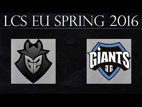 G2 vs GIA | G2 Esports vs Giants Gaming (11.03.2016) | LCS EU Spring 2016