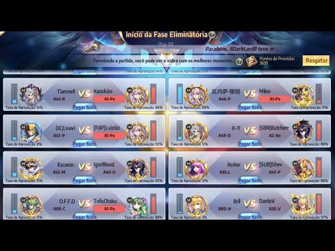 🔴TOP 32 DO CAMPEONATO DO JAMIEL + CONFIRMADO  ORFEU DE LIRA - SAINT SEIYA AWAKENING