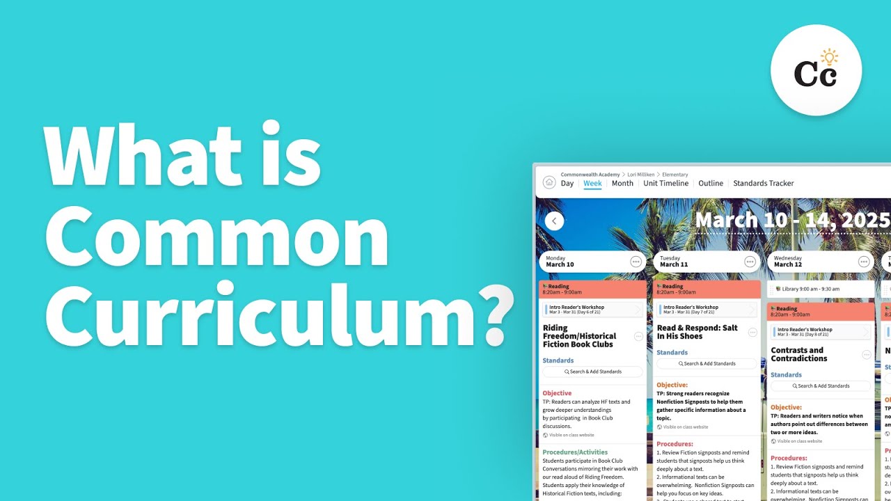 Common Planner (formerly Common Curriculum) Overview for Teachers (In Just 3.5 Minutes!)