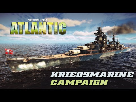 Victory at Sea Atlantic - World War II Naval Warfare - Gneisenau meets a Convoy!