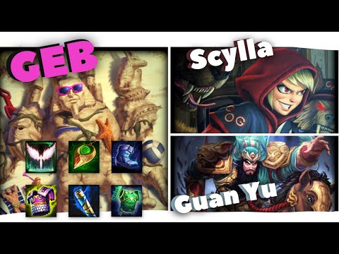 SMITE RANKED JOUST GRIND TO DIAMOND: GEB | BUILD COOLDOWN AND SPAM SHIELD!