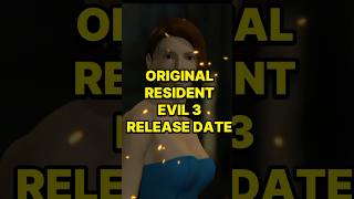 Original Resident Evil 3 Release Date