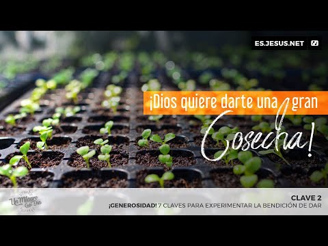 ¡Generosidad! Clave 2. Dios quiere darte una gran cosecha