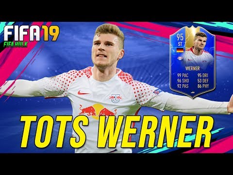 FIFA19 TOTS WERNER REVIEW | BUNDESLIGA TOTS 95 WERNER REVIEW w/ PERFORMANCE STATS