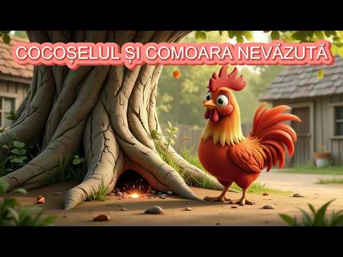Cocoșelul și Comoara Nevăzută 🐔✨ | Poveste Animată pentru Copii – Lecție despre Valoare #povesti