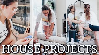 NEW HOUSE PROJECTS | HOW TO CHANGE AN ELECTRICAL OUTLET, REARRANGING FURNITURE & REDECORATING | DIY