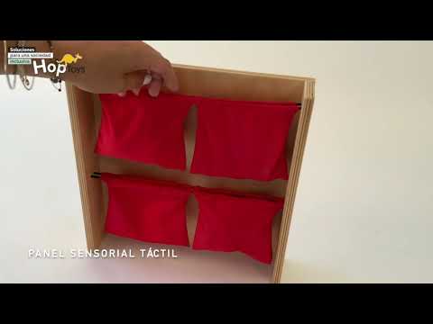 Cartel del vídeo de YouTube para Panel sensorial táctil - Panel bolsas de tela