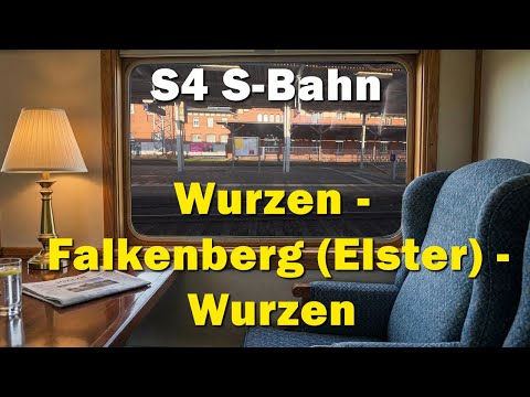Wurzen - Falkenberg (Elster) -Wurzen:  There and Back Again | S4 S-Bahn | Train Window POV | 4k