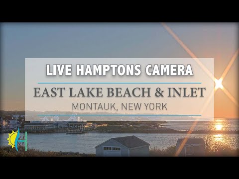 Hamptons.com - LIVE! East Lake Beach & Inlet, Montauk, New York (SUNSET CAM)