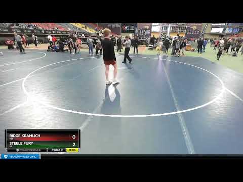 85-90 Lbs Round 1 - Ridge Kramlich, ND Vs Steele Fury, KS 7c37