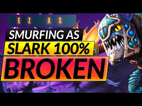 SLARK OFFLANE THIS IS NOOB  broken as f dota