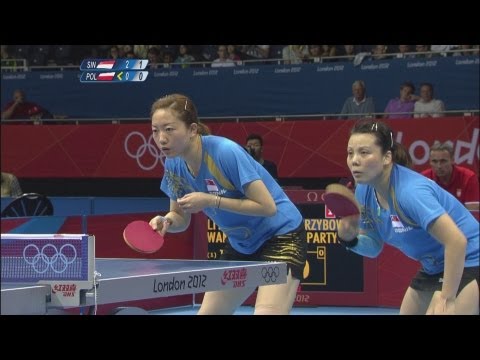 Table Tennis Women's Team First Round - SIN v POL - Full Replay -- London 2012 Olympic Games